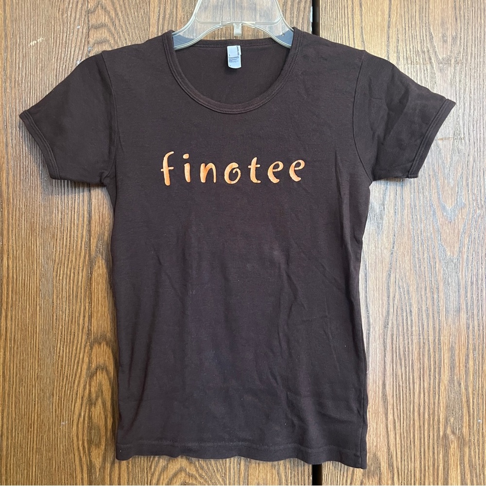 ✨3/$20✨American Apparel Brown Slogan Tee